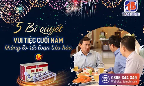 “Bỏ túi” 5 “tuyệt chiêu” phòng tránh rối loạn tiêu hóa dịp cuối năm