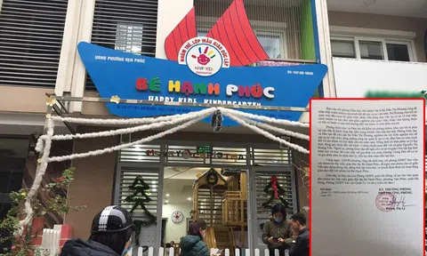 Đình chỉ hoạt động giáo dục đối với nhóm trẻ Bé Hạnh Phúc (Happy Kids)