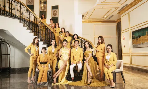 Á hậu Huyền My và dàn thủ lĩnh của Linh Nham Group