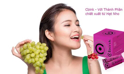 CBINK với thành phần chiết xuất từ hạt nho với công dụng giúp chống lão hoá siêu đẳng và giúp tăng vòng 1 tự nhiên
