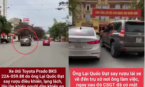 Tuyên Quang: Chi cục trưởng Chi cục Dân số - Kế hoạch hóa gia đình say rượu, hành hung cảnh sát giao thông
