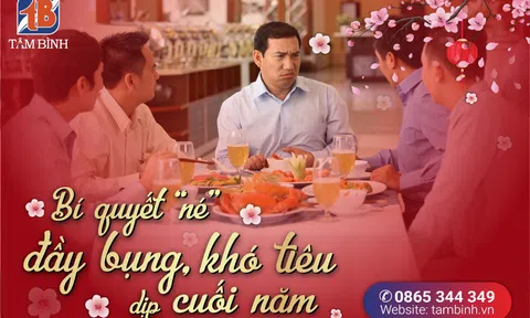 Đừng để đầy bụng, khó tiêu “đeo bám” tiệc tất niên
