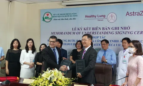 Bệnh viện ung bướu Đà Nẵng và AstraZeneca Việt Nam ký kết hợp tác “Vì lá phổi khỏe” giai đoạn 2