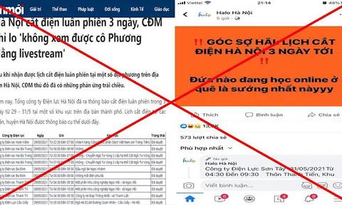Thực hư Hà Nội cắt điện nhiều quận nội thành trong 3 ngày tới