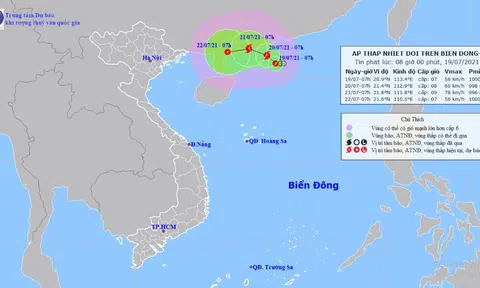 Trưa nay (19/7), Biển Đông khả năng hứng bão số 3