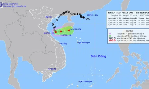 Diễn biến mới của áp thấp nhiệt đới đang gây mưa to ở Bắc Trung Bộ