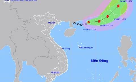 Áp thấp nhiệt đới tăng cấp gây biển động rất mạnh, sóng cao 3-5m