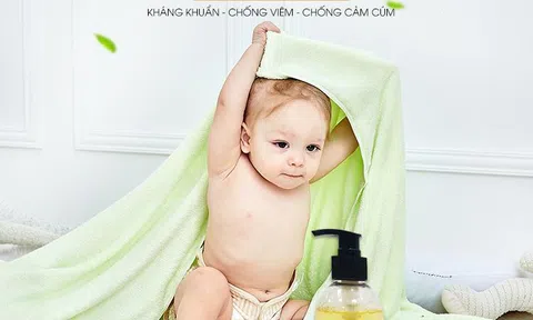 Tránh gió, chống cảm khi thời tiết chuyển mùa cho bé bằng sữa tắm gừng Baby D’or