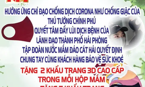 Doanh nghiệp nước mắm Hải Phòng tặng hàng triệu khẩu trang cho người tiêu dùng