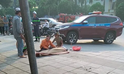 Hà Nội: Bước hụt giàn giáo, một thợ xây rơi từ tầng 5 xuống đất tử vong