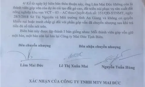 An Giang: Một giám đốc liêu xiêu vì nợ do nhượng cổ phần cho đối tác