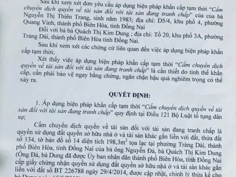 Đồng Nai: Cần sớm làm rõ thông tin chồng vừa chết, vợ vội chiếm đoạt tài sản