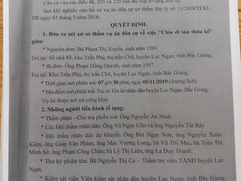 Bắc Giang: Hơn 29 năm vẫn chưa được hưởng di sản của bố mẹ để lại