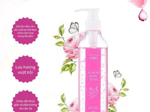 Đàn ông sẽ không thể cưỡng lại nếu bạn dùng sữa tắm cánh hoa Gobo