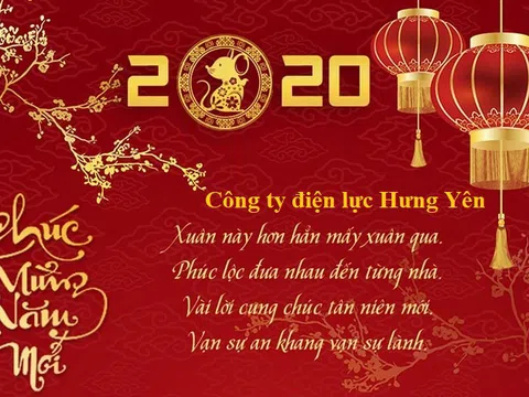 Công ty Điện lực Hưng Yên gửi lời chúc mừng năm mới 2020