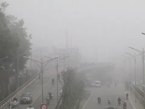 Bắc Bộ có mưa nhỏ và sương mù, chỉ số không khí Hà Nội lại ở mức có hại cho sức khỏe