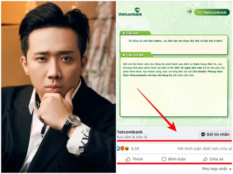 Ngân hàng Vietcombank chính thức lên tiếng khi bị "tấn công" từ sau vụ việc Trấn Thành công khai bản sao kê