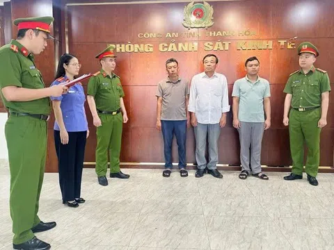 Bắt chủ tịch xã và 2 giám đốc doanh nghiệp ở Thanh Hóa