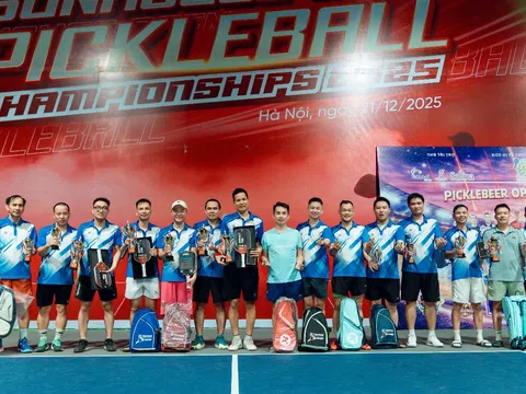 Sôi động Giải Pickleball Doanh nhân trẻ Nam – Bắc Từ Liêm: Tranh Cúp Davis – Martin, lan tỏa tinh thần thể thao và kết nối giao thương