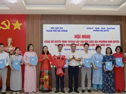 Đẩy mạnh thành lập Chi hội Luật gia cơ sở, tăng cường phổ biến pháp luật tới người dân tại Hải Phòng