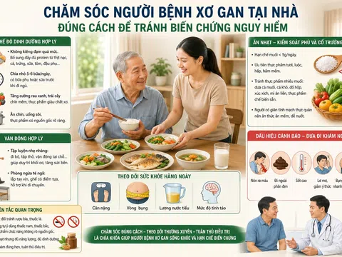 Chăm sóc người bệnh xơ gan tại nhà: Tránh kiêng khem sai cách để ngăn biến chứng nguy hiểm