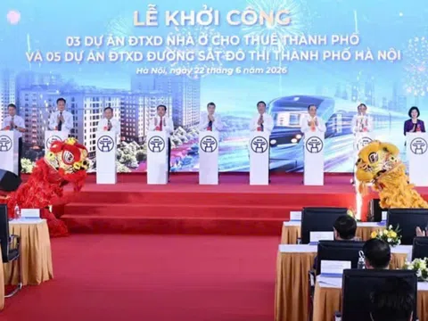 Thủ tướng Lê Minh Hưng dự lễ khởi công 5 tuyến metro và 3 dự án nhà ở cho thuê tại Hà Nội