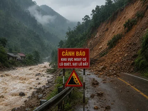 126 xã, phường được cảnh báo nguy cơ lũ quét và sạt lở đất do mưa lớn