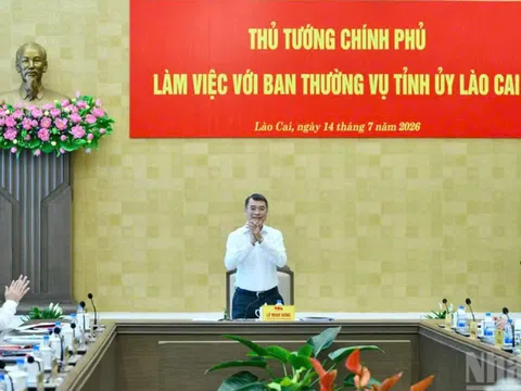 Thủ tướng Lê Minh Hưng làm việc với Lào Cai, yêu cầu thúc đẩy tăng trưởng và giải ngân đầu tư công