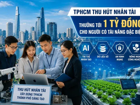 TPHCM tăng tốc săn nhân tài, thưởng đến 1 tỷ đồng cho người có tài năng đặc biệt
