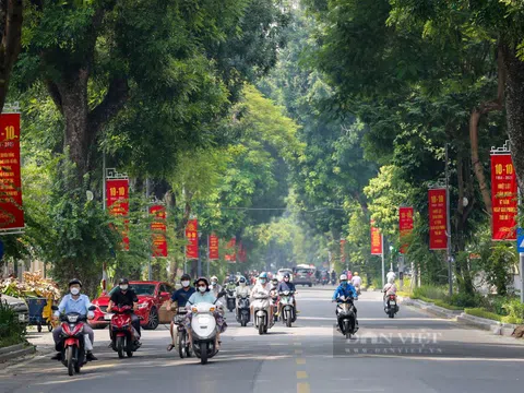 Đường phố Hà Nội rực rỡ chào mừng Ngày Giải phóng Thủ đô