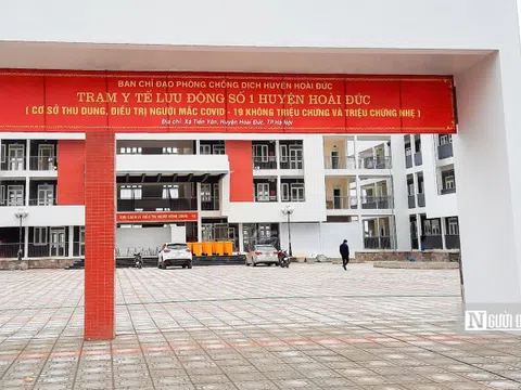 Bên trong trạm y tế lưu động bắt đầu điều trị F0 ở Hà Nội