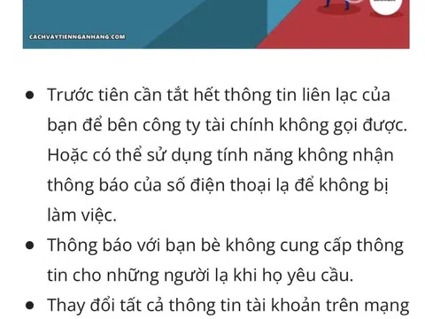 Mảng tối trên các website dạy cách… xù nợ