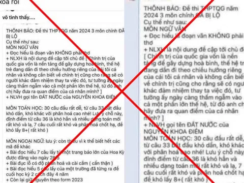 Bộ Công an xác minh thông tin lộ đề thi tốt nghiệp THPT năm 2024