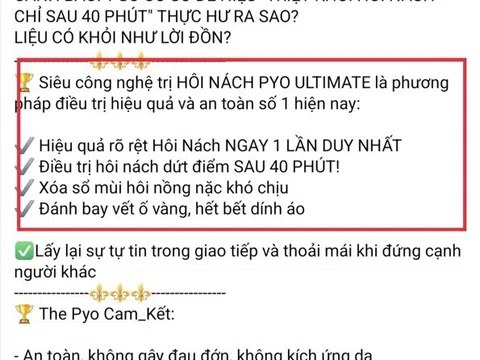 (Bài 2) Rủi ro pháp lý đằng sau quảng cáo "thần thánh" của The Pyo