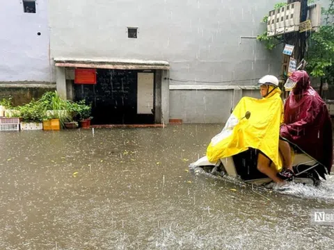 Miền Bắc mưa to, có nơi mưa rất to