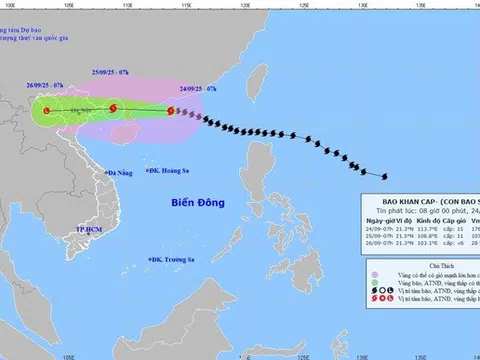Bão số 9 giảm cấp, không còn cấp siêu bão
