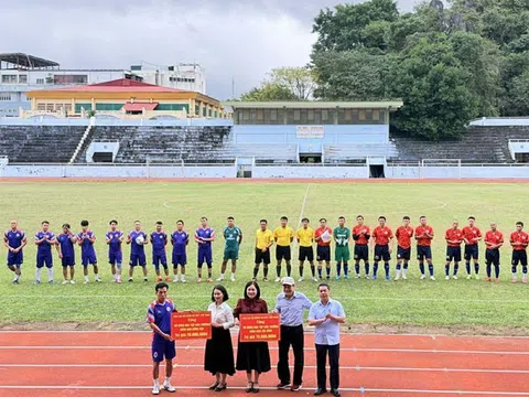 Liên đoàn Bóng đá tỉnh Lạng Sơn tổ chức giao lưu bóng đá, lan tỏa tinh thần thể thao và thiện nguyện