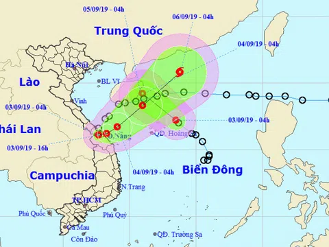 Áp thấp nhiệt đới đi vào đất liền rồi lại quay ra biển mạnh lên thành bão