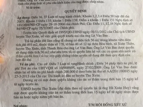 Vướng án oan, dân mong đèn giời soi xét