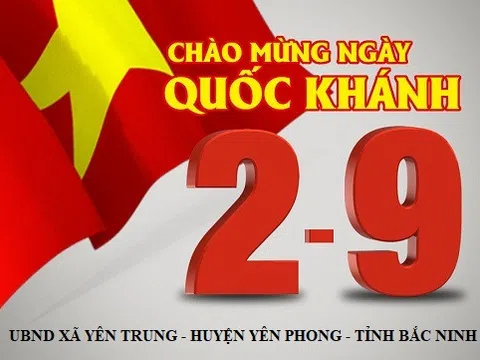 Xã Yên Trung chúc mừng ngày Quốc khánh 2/9