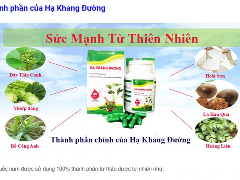 TPCN Hạ Khang Đường được 'thổi phồng' công dụng như thuốc chữa bệnh?
