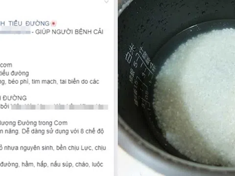 Thực hư chuyện nồi cơm điện có thể tách đường trong gạo