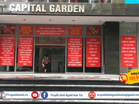 Chung cư CAPITAL GARDEN 102 Trường Chinh, Hà Nội: Tiềm ẩn nguy cơ cháy nổ