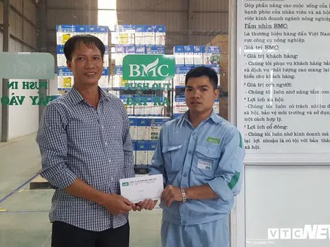 Tài xế container được trả lại 12 triệu đồng tiền đền bù thừa