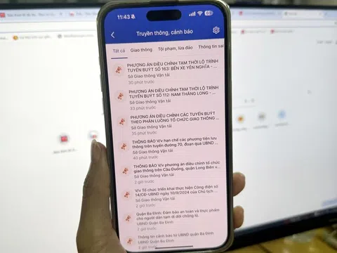 Hà Nội cập nhật thông tin mưa lũ sau bão trên ứng dụng iHanoi