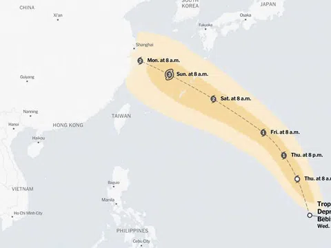 Thêm bão mới ngoài khơi Philippines, khả năng mạnh thành bão cuồng phong