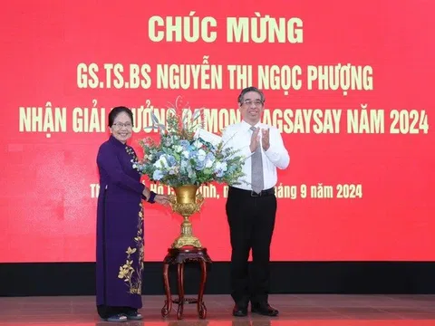 TP HCM chúc mừng GS-TS-BS Nguyễn Thị Ngọc Phượng nhận "Giải Nobel Châu Á"