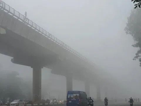 Sáng nay, Hà Nội ô nhiễm không khí nghiêm trọng