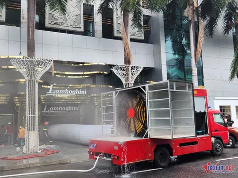 Cháy tầng hầm Nhà hát Trưng Vương ở Đà Nẵng