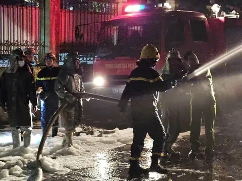 Công an thông tin chính thức vụ cháy kho hàng tại Vĩnh Tuy